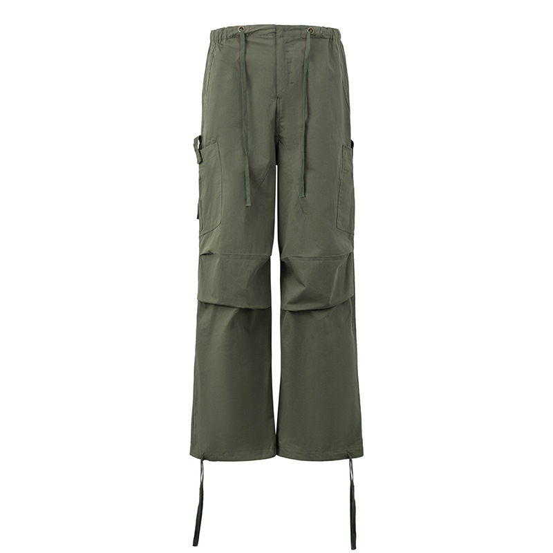 Loose Street Tide Casual Pants Unisex Retro Side Pockets Wide-leg Work Pants -JAD3