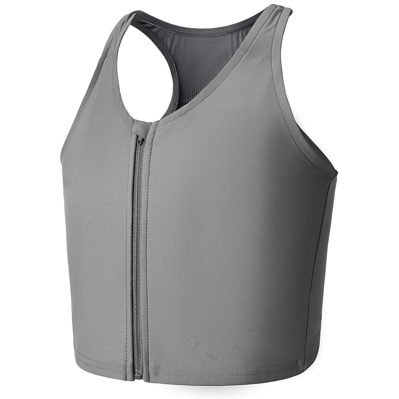 Ultra Flat-Zipper Trans Grey Half Binder, 05G