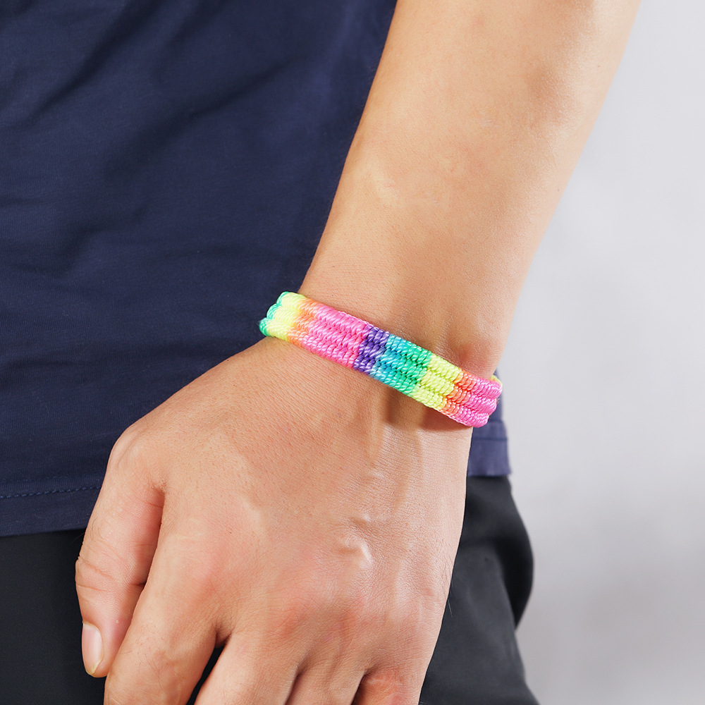 2 Pcs Rainbow LGBT Pride Bracelet
