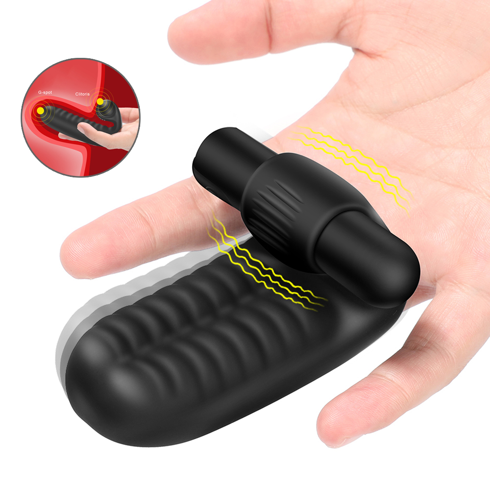 Finger Sleeve Vibrator G Spot Orgasm Massage, Female Masturbator Vibrator