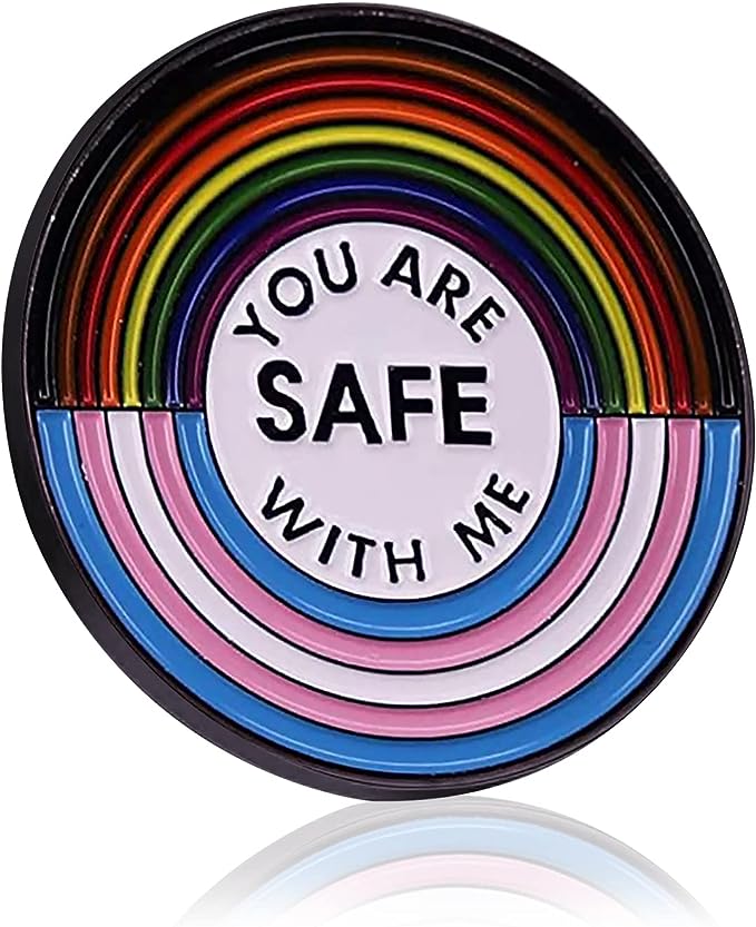 2 Pack Rainbow Brooch Lapel Pin