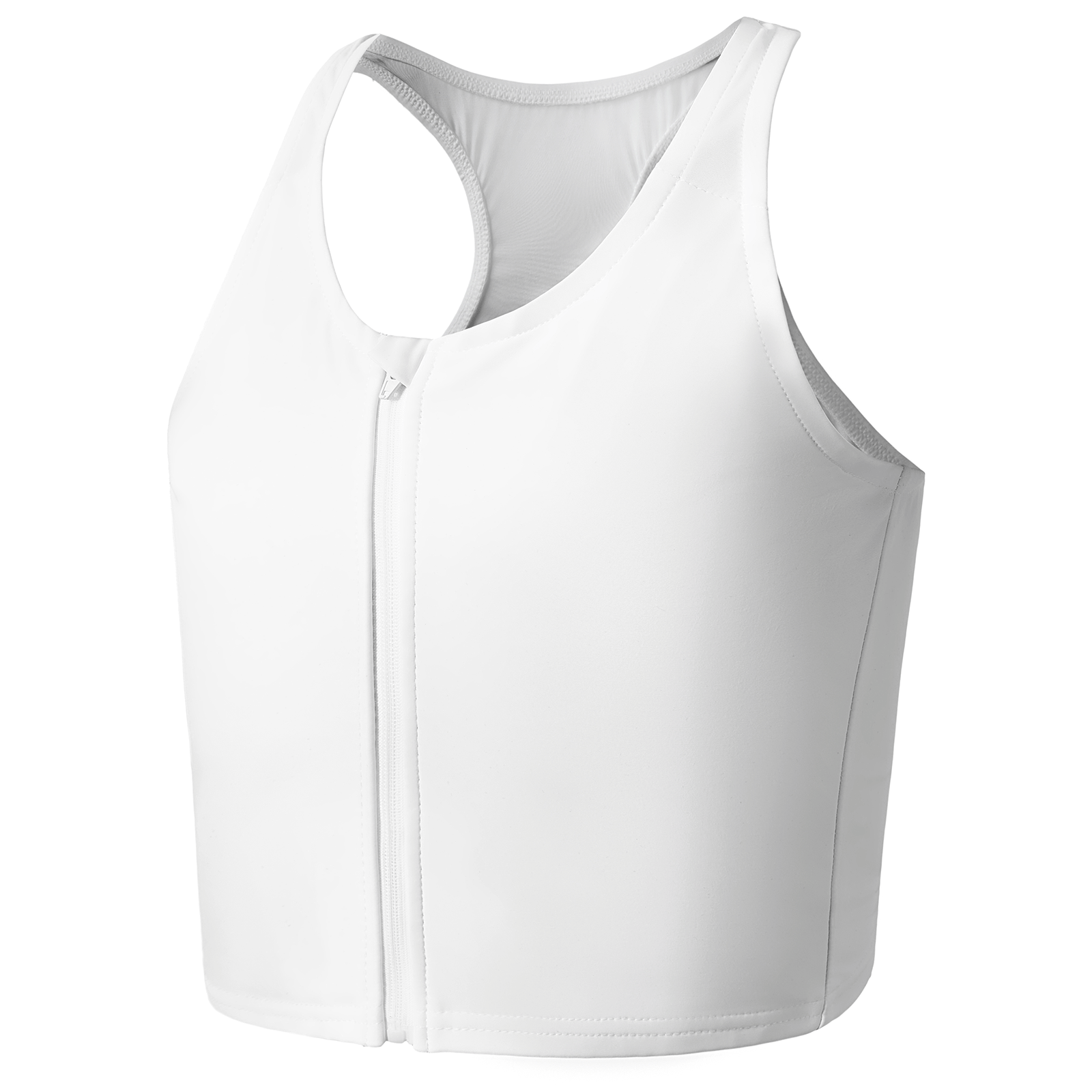 Ultra Flat-Zipper Trans White Half Binder, 05W