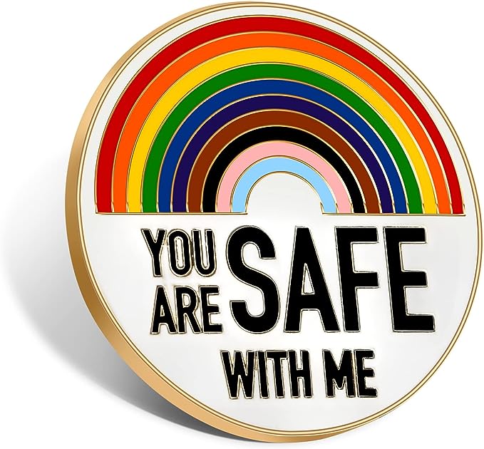 2 Pack Rainbow Brooch Lapel Pin