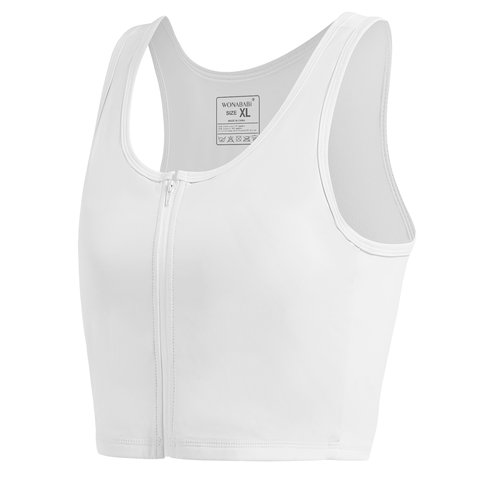  Binder for Beginners - Zip Up Half Chest Binder, 01W