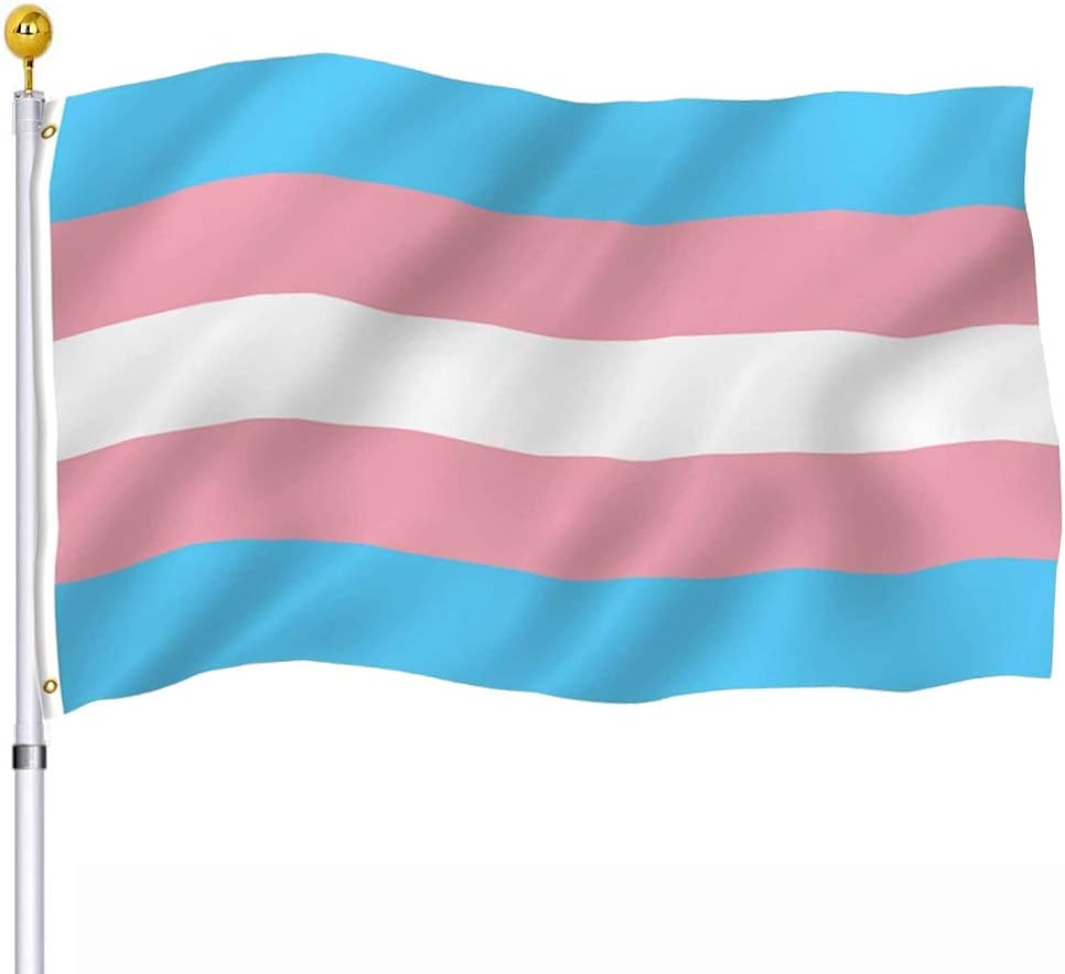 Trans Pride Rainbow Flag 3x5Ft 