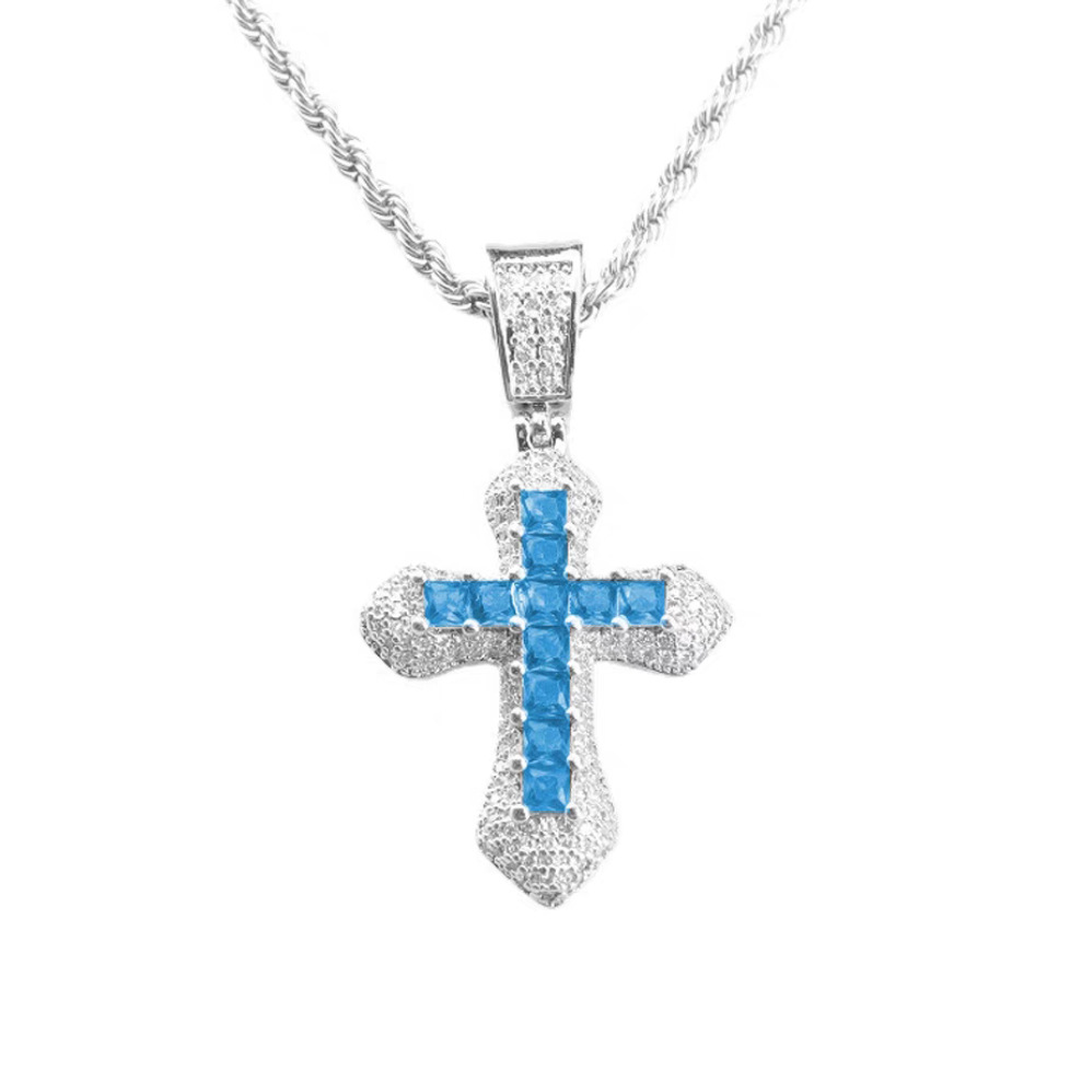 Adjustable Cross  Zircon Pendant Necklaces